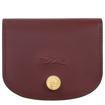 &Eacute;pure Card holder , Burgundy - Leather