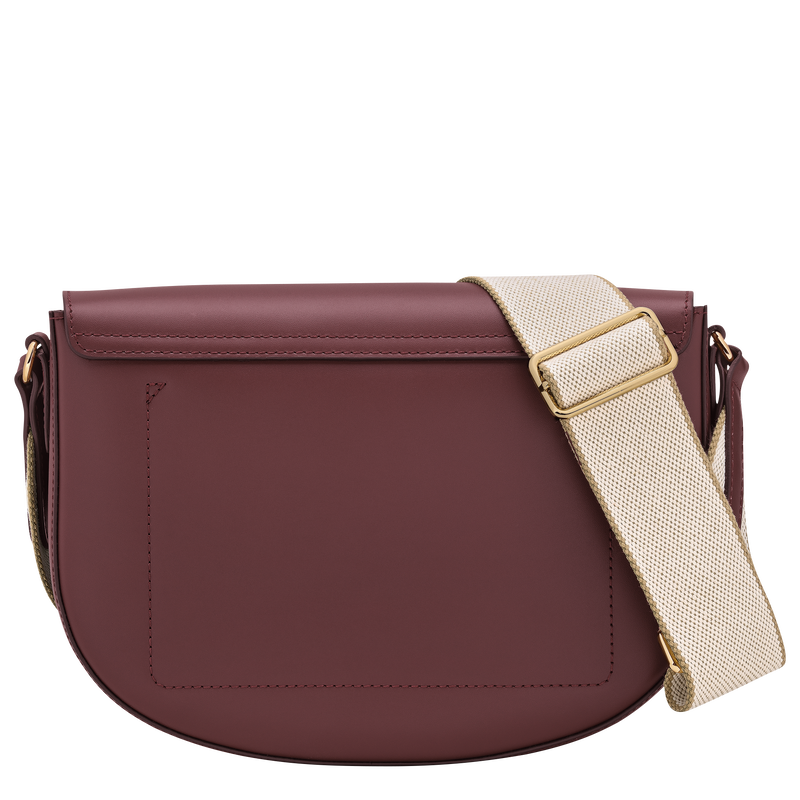 Épure M Crossbody bag , Burgundy - Leather  - View 4 of  5