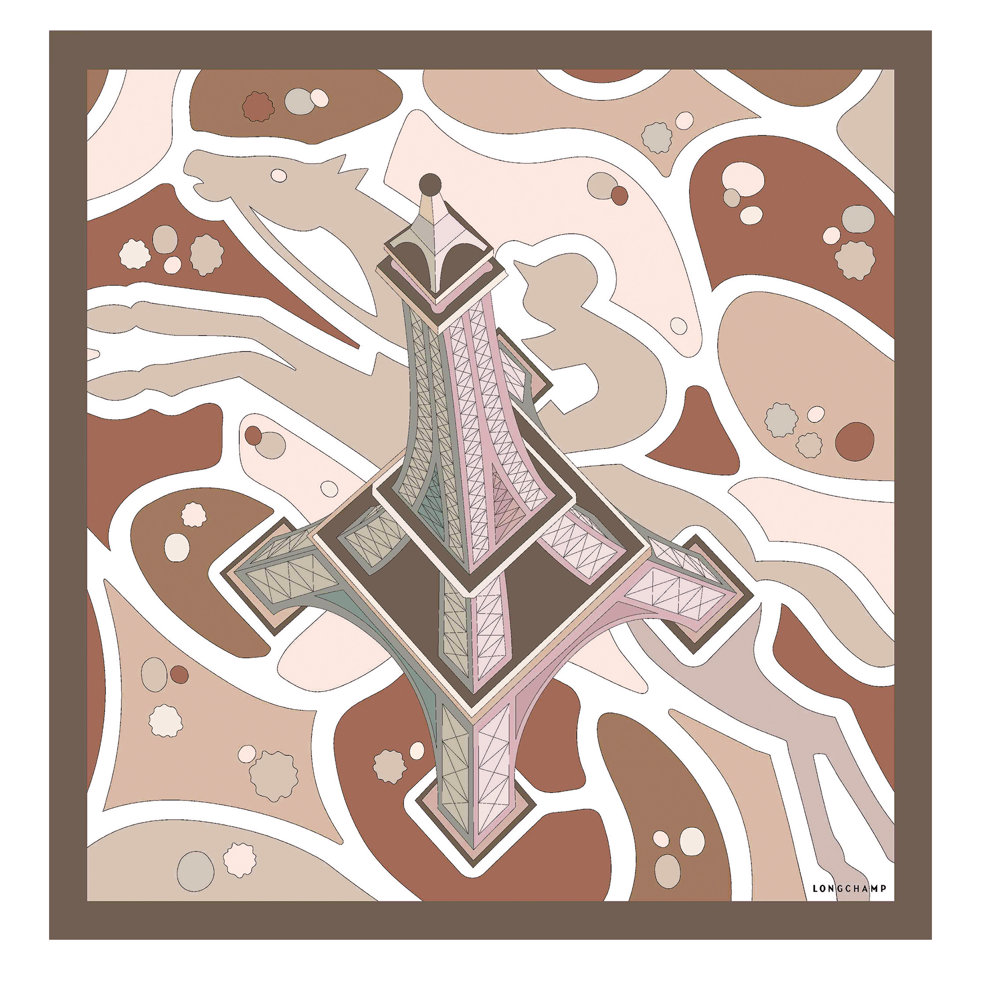 Tour Equestre Silk scarf 70, Ballet