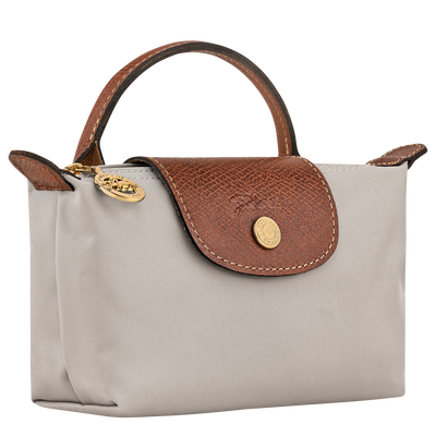 Le Pliage Original Pouch with handle, Pebble