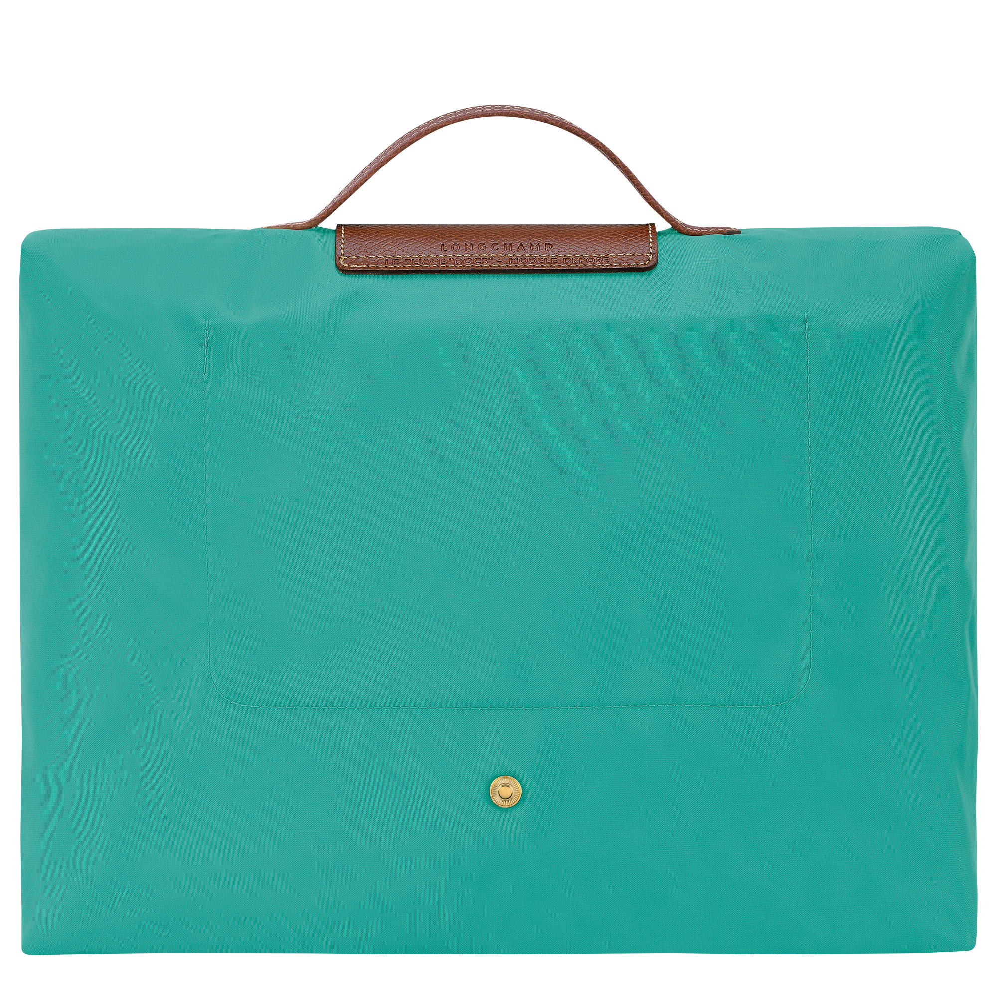 Briefcase S, Turquoise - View 3 of 
        5 - zoom in Le Pliage Original Briefcase S, Turquoise