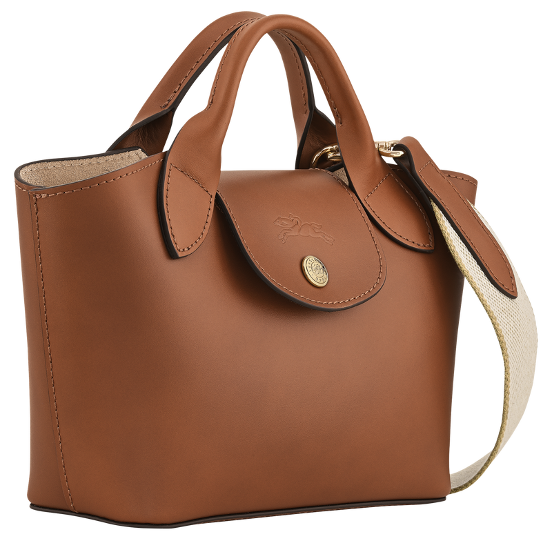 Épure XS Tote bag , Cognac - Leather  - View 3 of  6