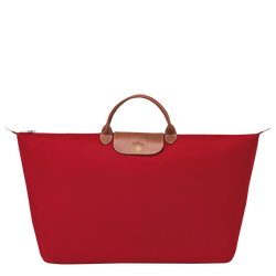 Le Pliage Original M Travel bag , Red - Recycled canvas
