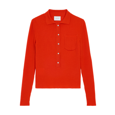 Top , Red - Knit