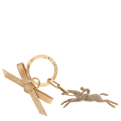Key ring , Very pale gold - Leather
