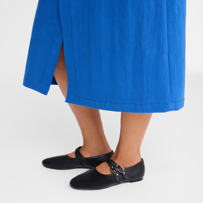 Le Foulonn&eacute; Ballerinas, Black