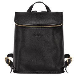 Le Foulonné Backpack , Black - Leather