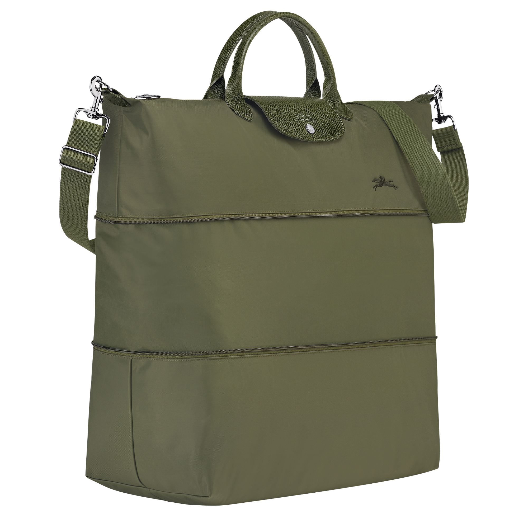 Le Pliage Green Travel bag expandable, Forest