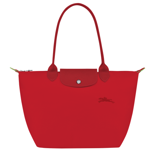Le Pliage Green M Tote bag Tomato - Recycled canvas | Longchamp TH