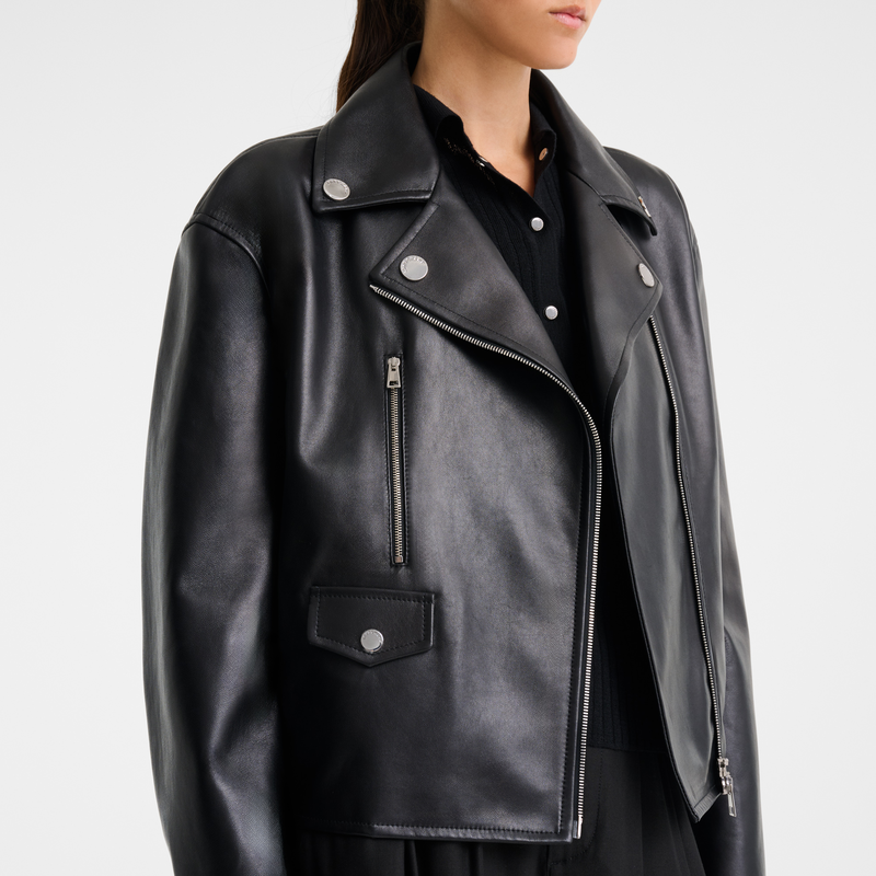 Jacket , Black - Leather  - View 3 of  3