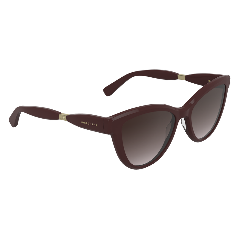 Sunglasses , Burgundy - Acetate  - View 2 of  2