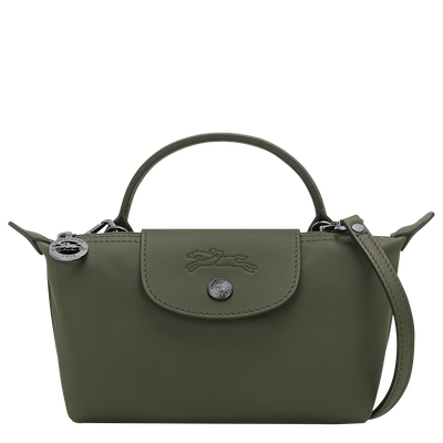 Le Pliage Xtra XS Pouch , Fir - Leather