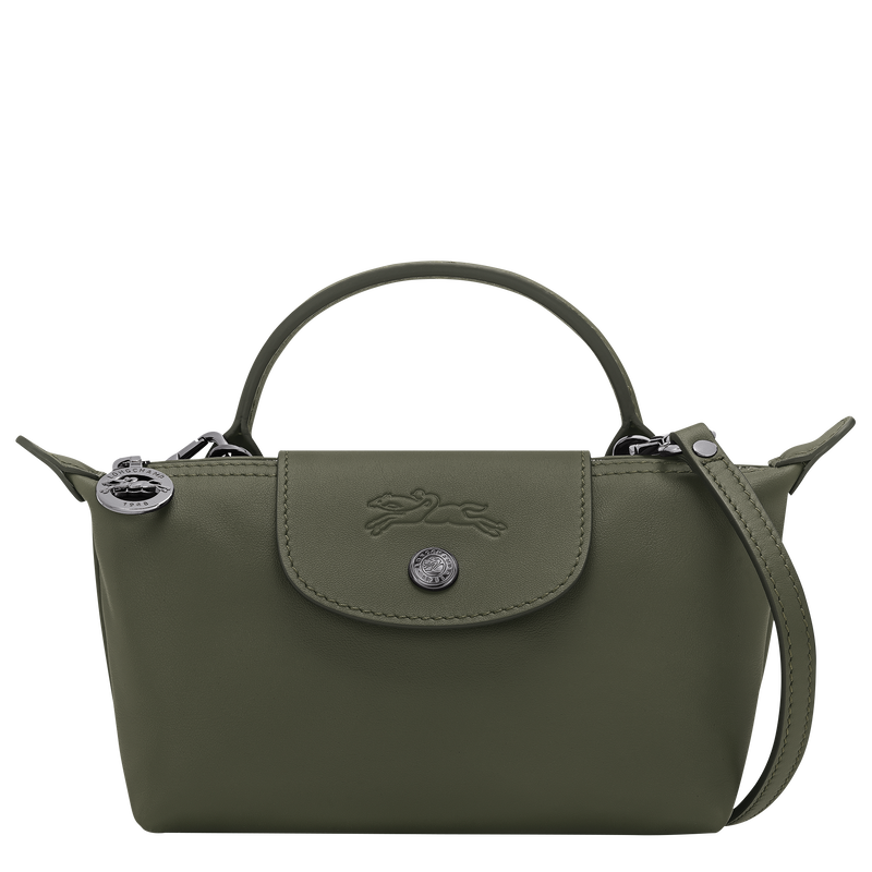 Le Pliage Xtra XS Pouch , Fir - Leather  - View 1 of  6
