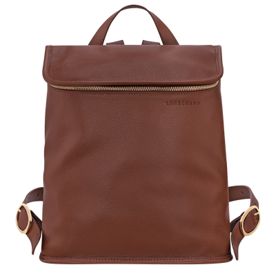 Le Foulonn&eacute; M Backpack , Coffee - Leather