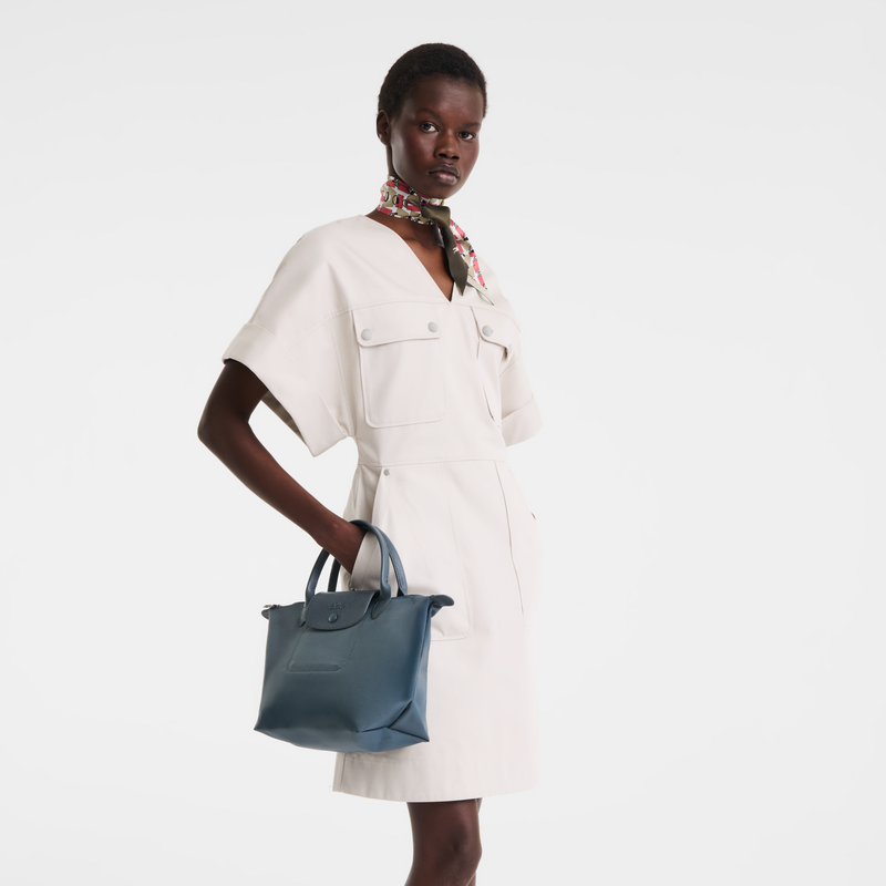 Le Pliage One S Handbag , Anthracite - Recycled canvas  - View 8 of  8