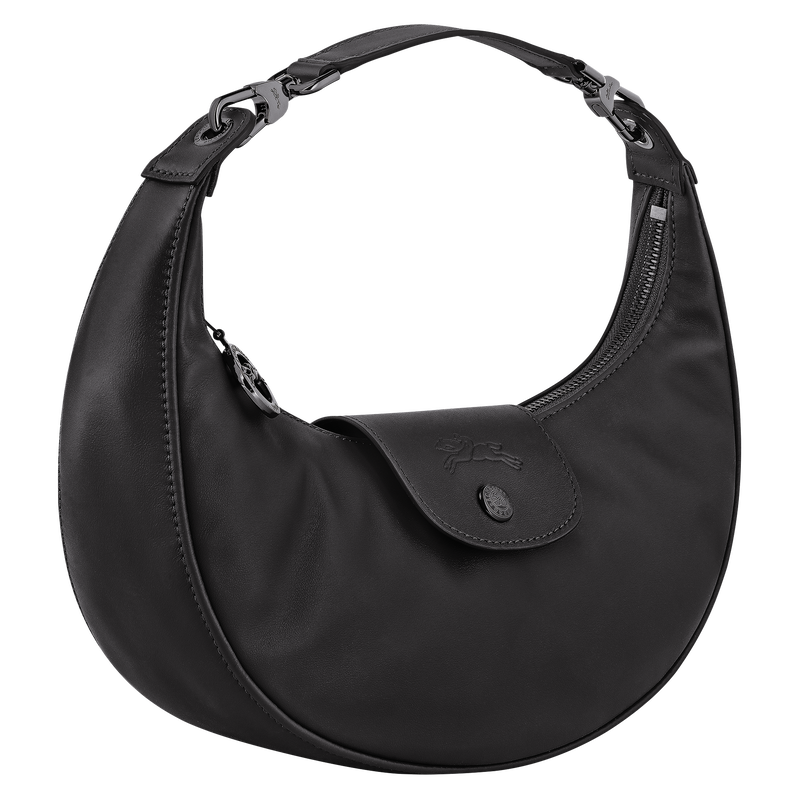 Le Pliage Xtra S Shoulder bag , Black - Leather  - View 3 of  6