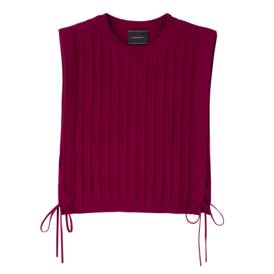 Top , Beetroot - Knit