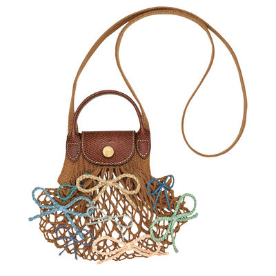 Le Pliage Collection XS Mesh bag , Tobacco - Canvas