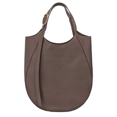 Le Foulonn&eacute; XL Tote bag , Taupe - Leather