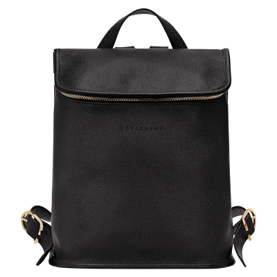 Le Foulonné M Backpack , Black - Leather