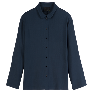 Shirt , Dark Purple - Crepe