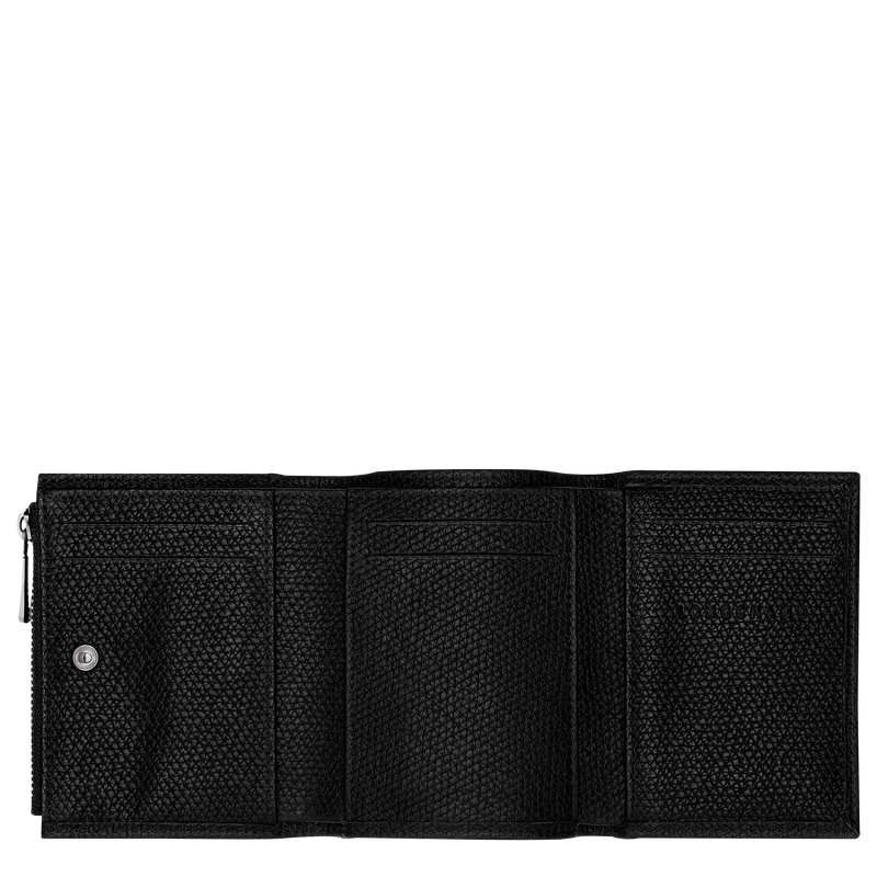 Le Roseau Compact wallet , Black - Leather  - View 3 of  3
