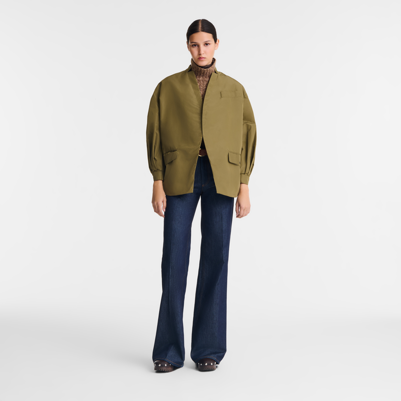 Kimono jacket , Artichoke - Techno taffeta  - View 2 of  6