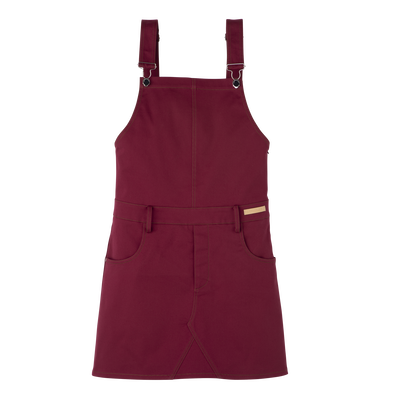Dress , Beetroot - Gabardine