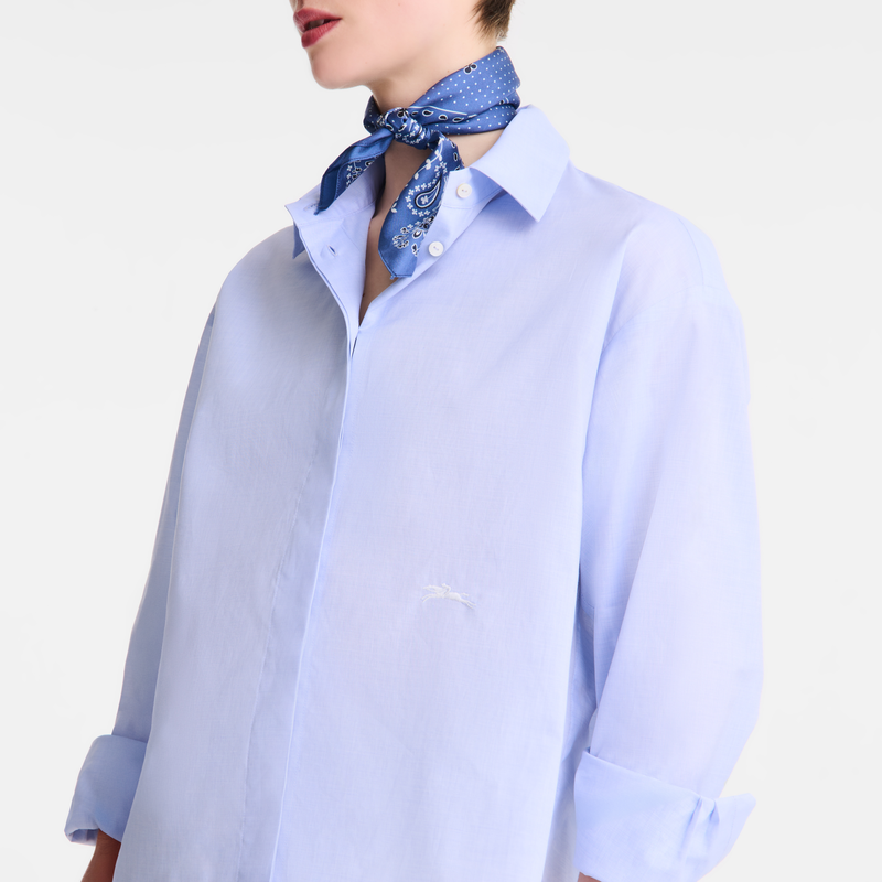 Shirt , Sky Blue - Chambray  - View 5 of  5