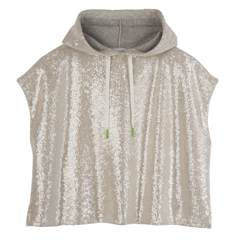 Sweatshirt , Ivory - Sequin  - View 1 of  5