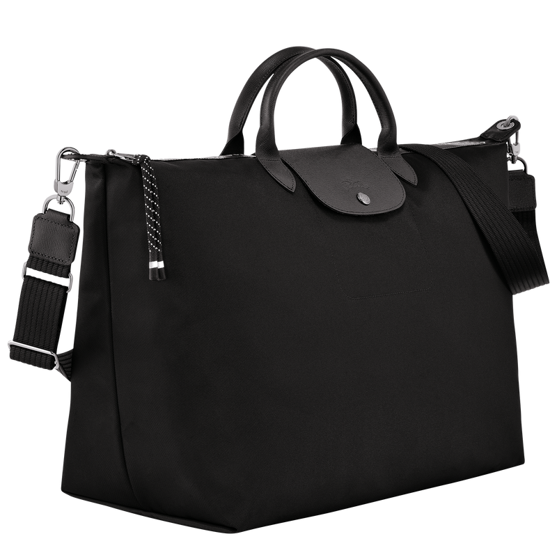 Le Pliage Energy L Travel bag , Black - Recycled canvas  - View 3 of  6