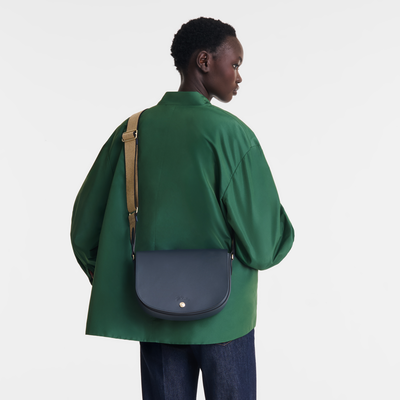 Épure M Crossbody bag , Navy - Leather