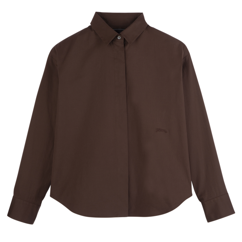 Shirt , Ebony - Cotton poplin  - View 1 of  1