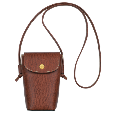 &Eacute;pure Phone case with lace , Brown - Leather