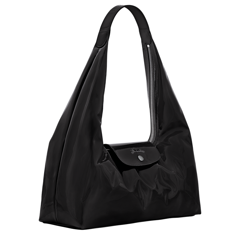 Le Pliage Xtra L Shoulder bag , Black - Leather  - View 2 of  3