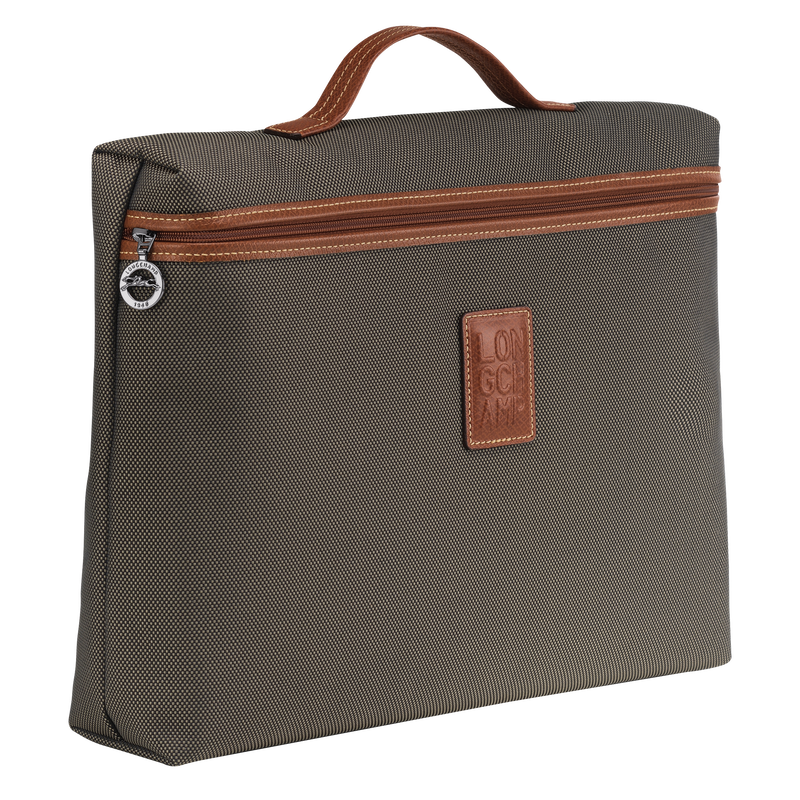 Boxford S Briefcase , Brown - Canvas  - View 3 of  4