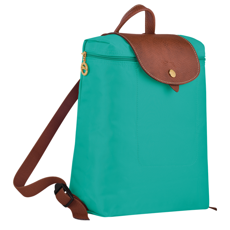 Le Pliage Original M Backpack , Turquoise - Recycled canvas  - View 2 of  5