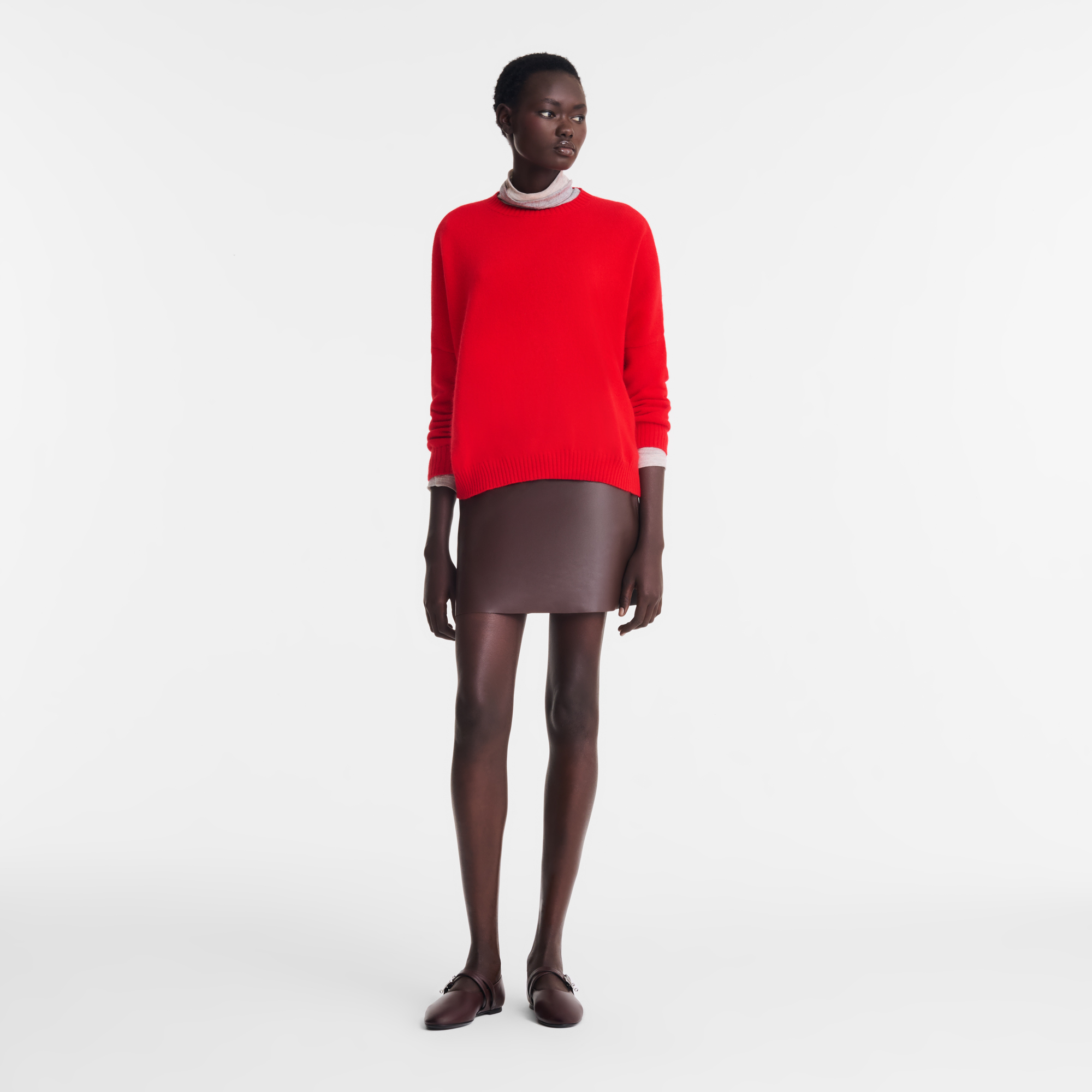 Sweater, Red/Navy - View 2 of
5 - zoom in null Sweater, Red/Navy