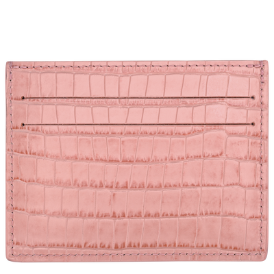 Longchamp Pocket Card holder , Pink Tea - Leather