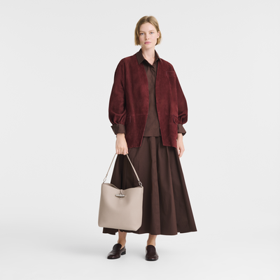 Le Roseau M Hobo bag , Clay - Leather