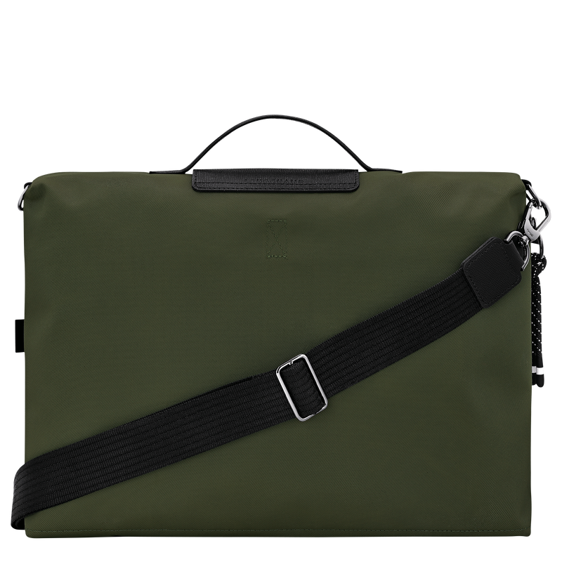Le Pliage Energy Briefcase , Khaki - Canvas  - View 4 of  6