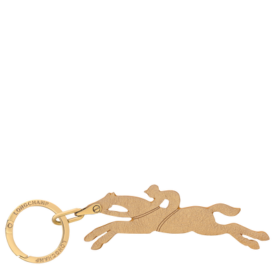 Le Pliage Xtra Key ring , Gold - Leather
