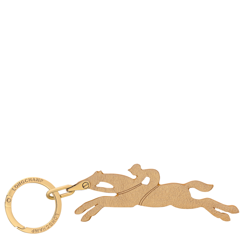 Le Pliage Xtra Key ring , Gold - Leather  - View 1 of  1
