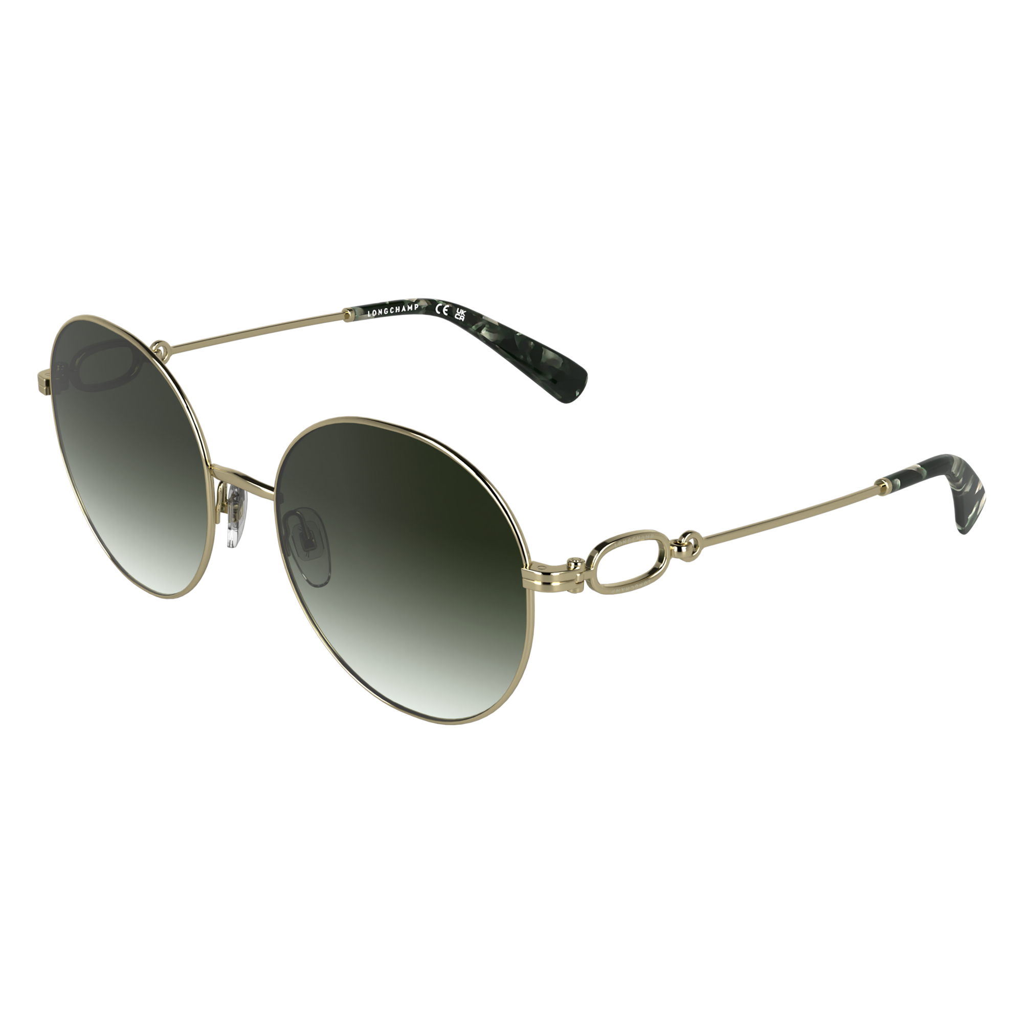 null Sunglasses, Gold/Khaki gradient