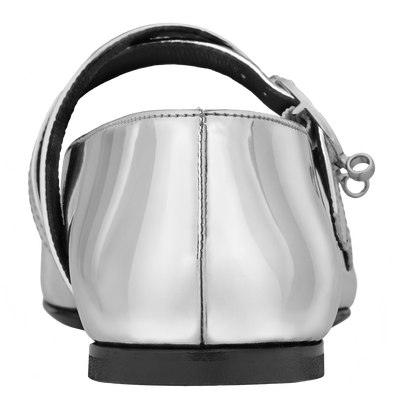 Le Foulonn&eacute; Ballerinas, Silver
