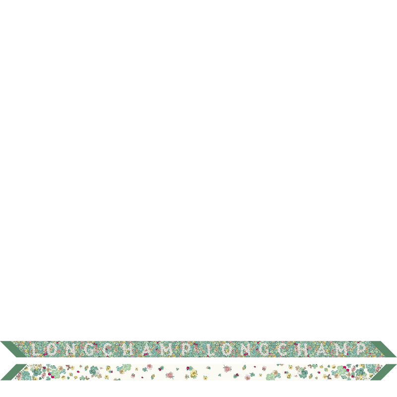 Frise Fleurie Headband , Green - Silk  - View 1 of  2