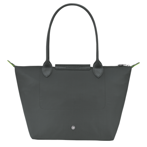 Le Pliage Green M Tote bag , Graphite - Recycled canvas - View 4 of  6