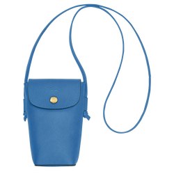 Épure Phone case with leather lace , Cobalt - Leather