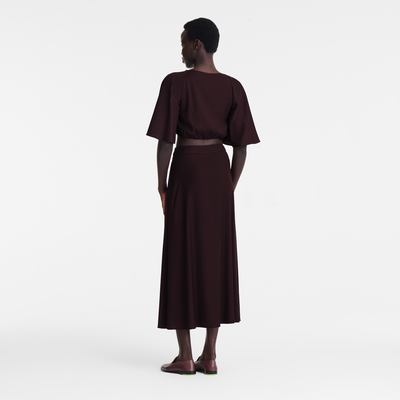 null Midi skirt, Burgundy