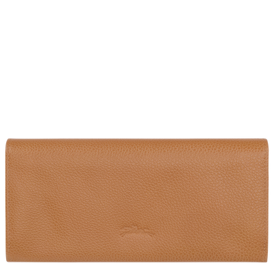 Le Foulonn&eacute; Long continental wallet, Pecan